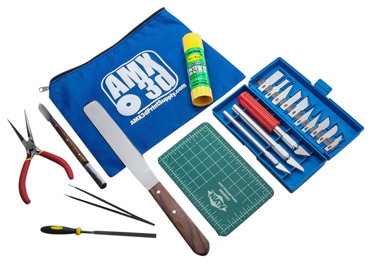  AMX3d Pro Grade 3D Printer Tool Kit - All The 3D Printing Tools  & Accessories Needed to Remove, Clean & Finish 3D Prints (Pro Grade) :  Industrial & Scientific